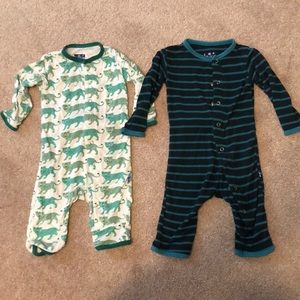 Pair of baby boy Kickee Pants outfits